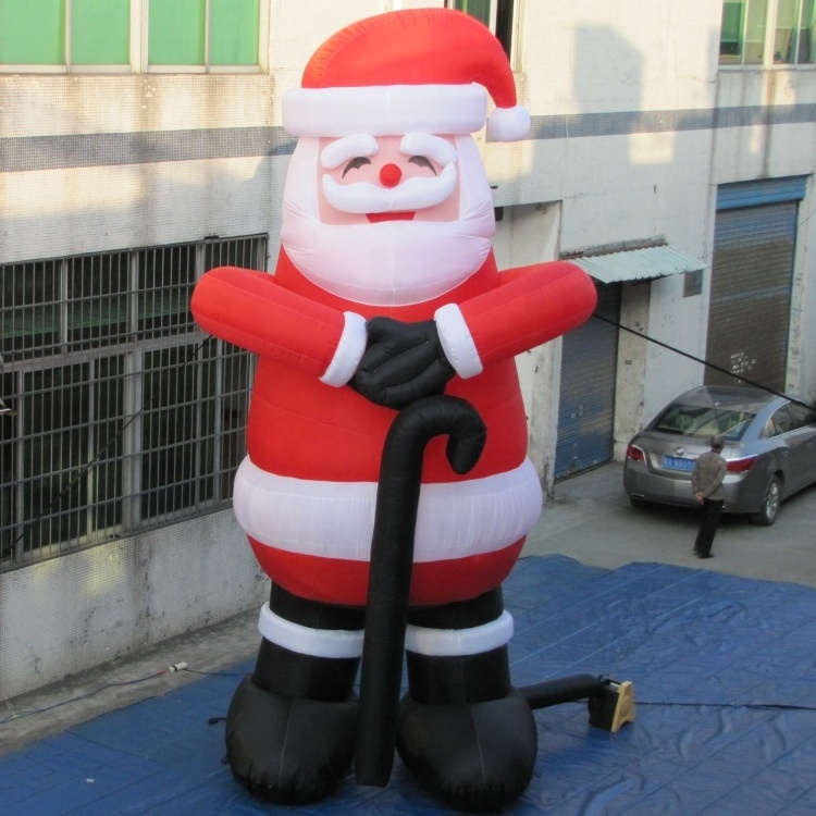 giant inflatable advertising santa claus cartoon model for outdoor Christmas decoration