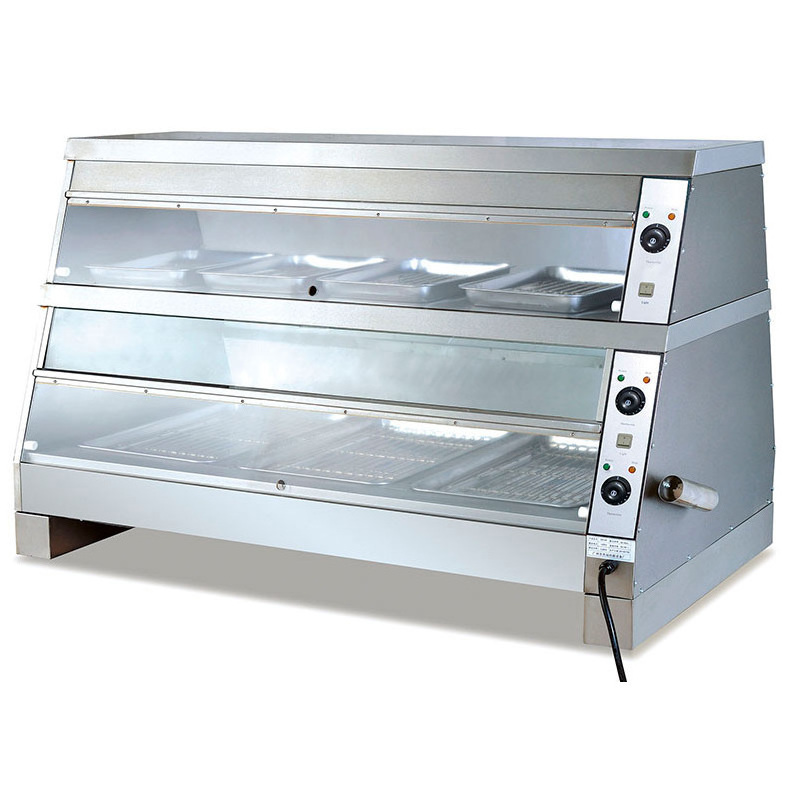 Top Sales 1500mm Stainless Steel Fast Food KFC Mcdonalds Restaurant Kitchen Equipment Food Display Warmer