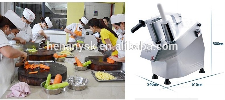 Commercial Kitchen Onion Potato Stainless Steel Vegetable Cutter Cheese Slicer Fruit Slicer Shredder Dicer Food Cuber 7set knife