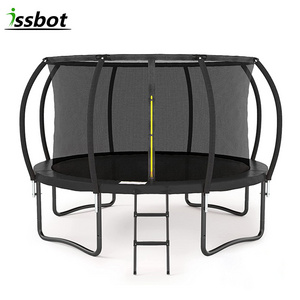 Manufacturer children adult outdoor trampoline with fence round 16 feet with safety net