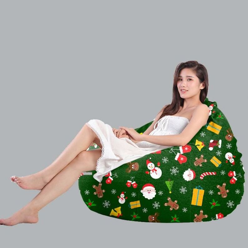 Portable Carrying Christmas Lazy Sofa Tatami Relax Chair Sofa Bean Bed Living Room Furniture