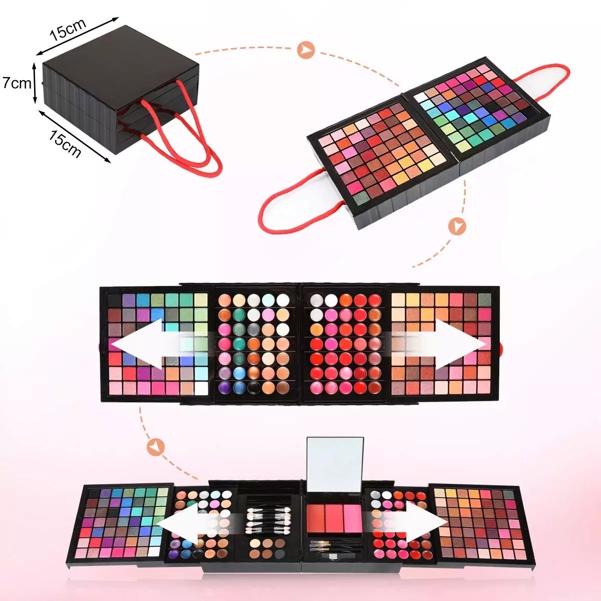 Hot Factory wholesale 177 colors No logo Cosmetics makeup gift sets Eye Shadow makeup gift set