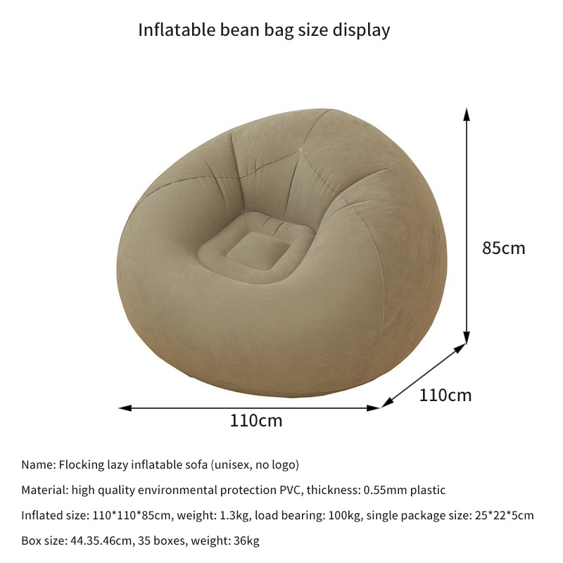 Lazy sofa inflatable bean bag creative single tatami sofa girl cute bedroom bean bag sofa balcony outdoor leisure chair