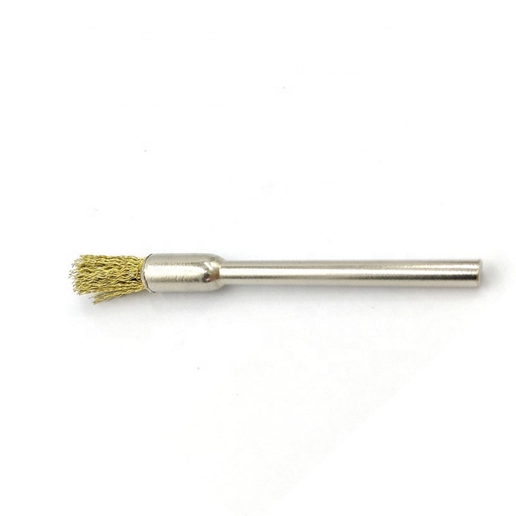 Factory 5cm Stainless Steel Pen Shape Polishing Mini Cleaning Brush