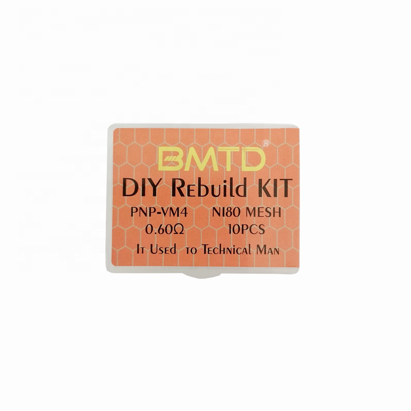 BMTD NI80 Mech Coil Kit Replacement Mesh Coils For Pnp Pod Drag S X Max Pods 0.6Ohm Pnp-VM4 Coil Head