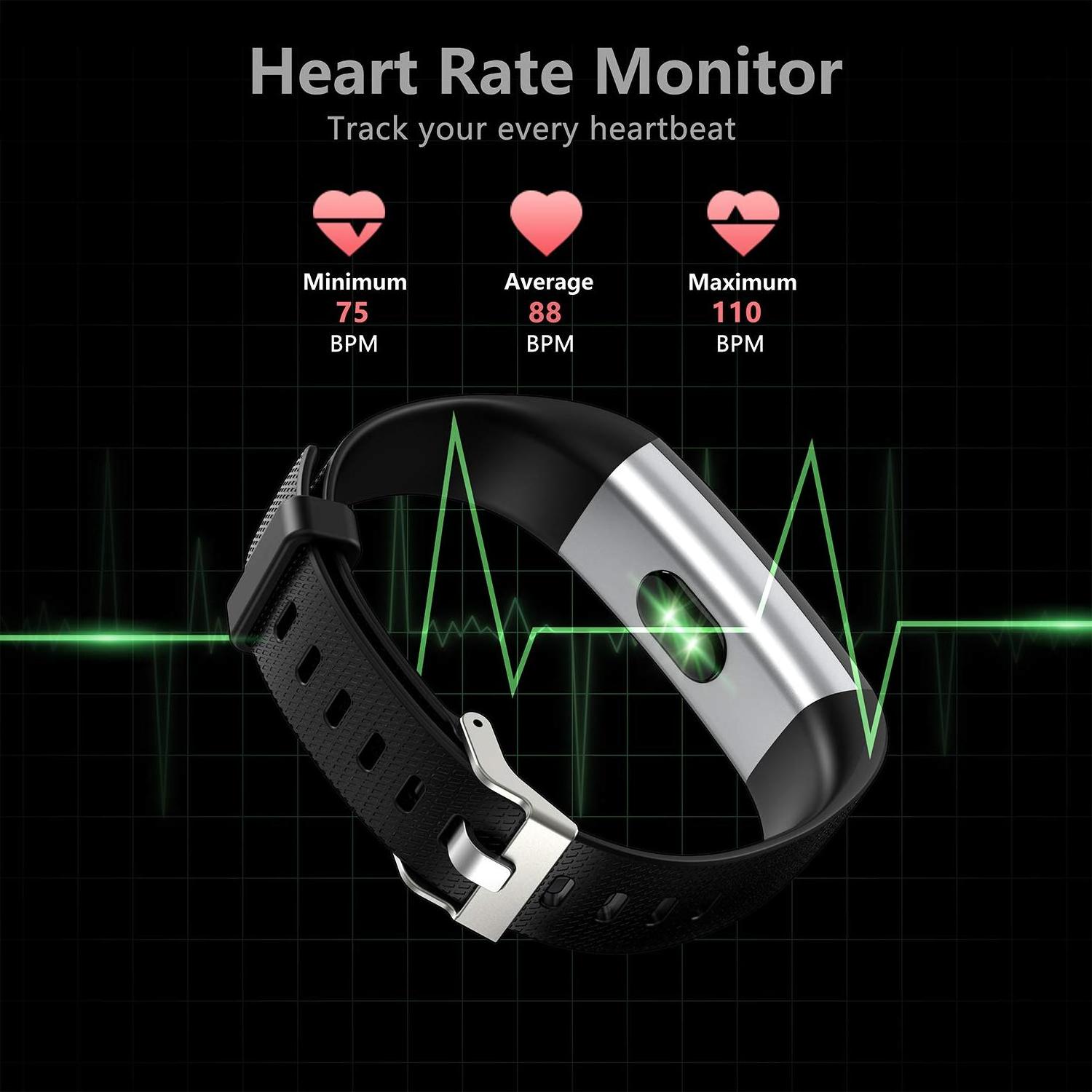 2023 OEM IP68 Waterproof Smart Bracelet heart rate monitor pedometer bracelet  Fitness Tracker Health Sport Watch