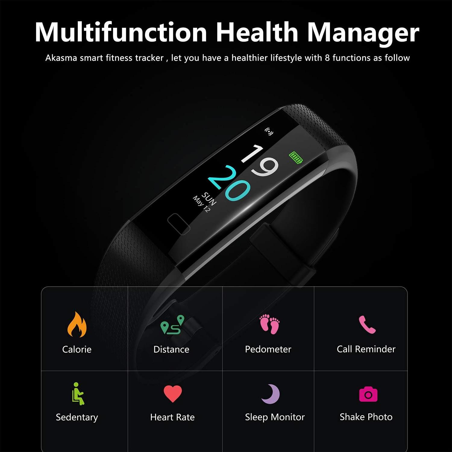 2022 OEM Hotselling android ios Smart Bracelet Fitness Tracker Watch Band with IP68 Waterproof  Smart Watch Bracelet