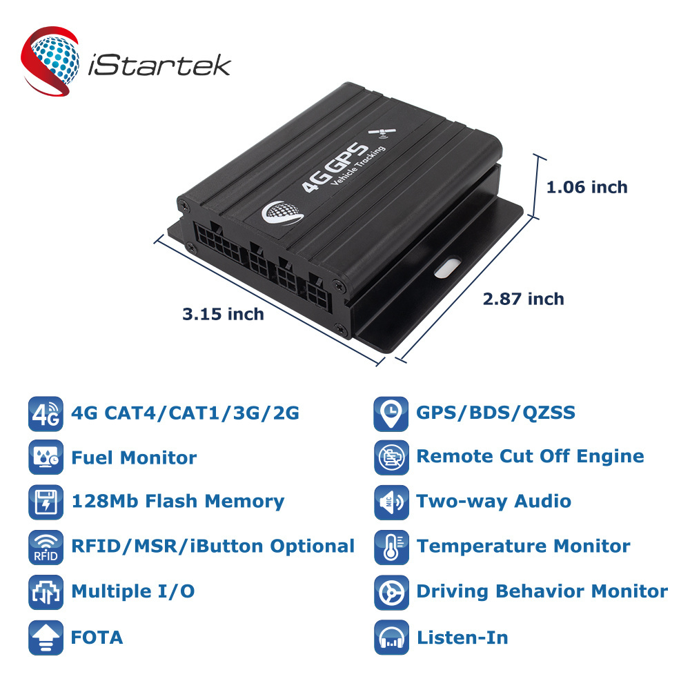 OEM LTE Programmable IoT Fuel Monitoring Sim Card Tracking Device 4G GPS Tracker with Camera Can Bus