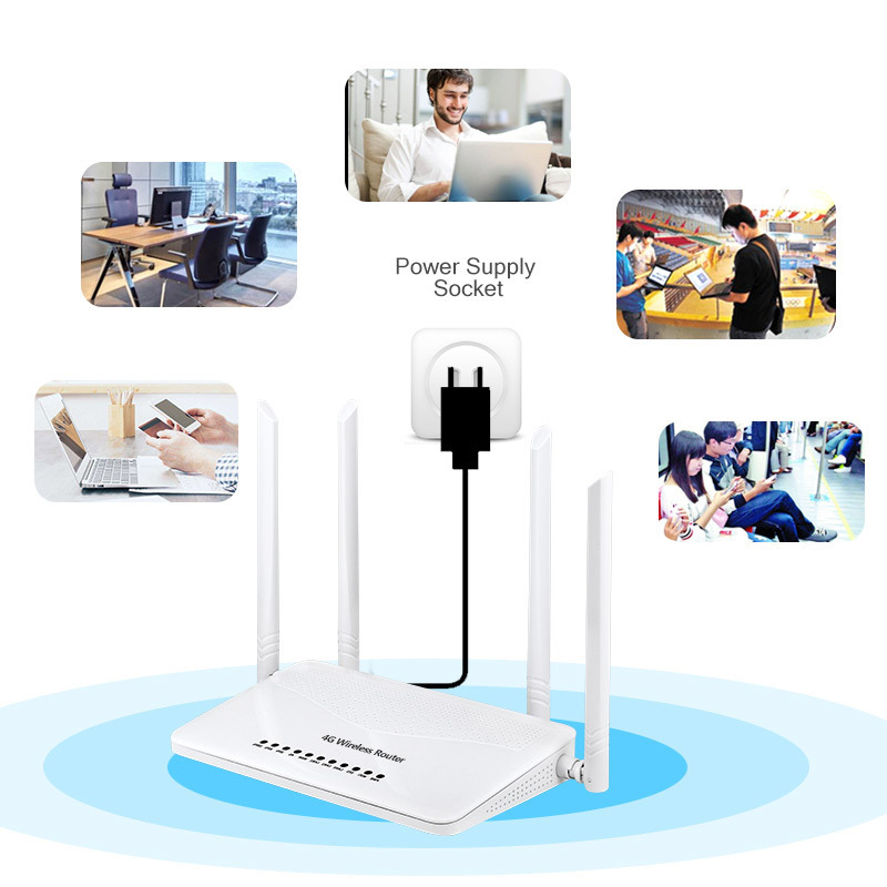 Free Sample Factory outdoor indoor routeur dual 3g wireless band broadband wifi hotspot sim 4g lte cpe router