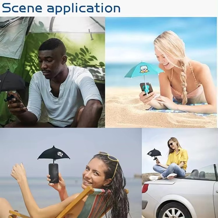 Phone Umbrella Suction Cup Stand Universal Cell Phone Stand Sun Visor Sun Shade Cover, Sun Shield Mount Phone Holder