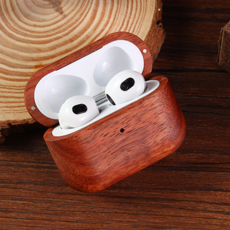 wooden wood earphone case cover  for airpods pro 2nd generation case for airpods cases wholesale