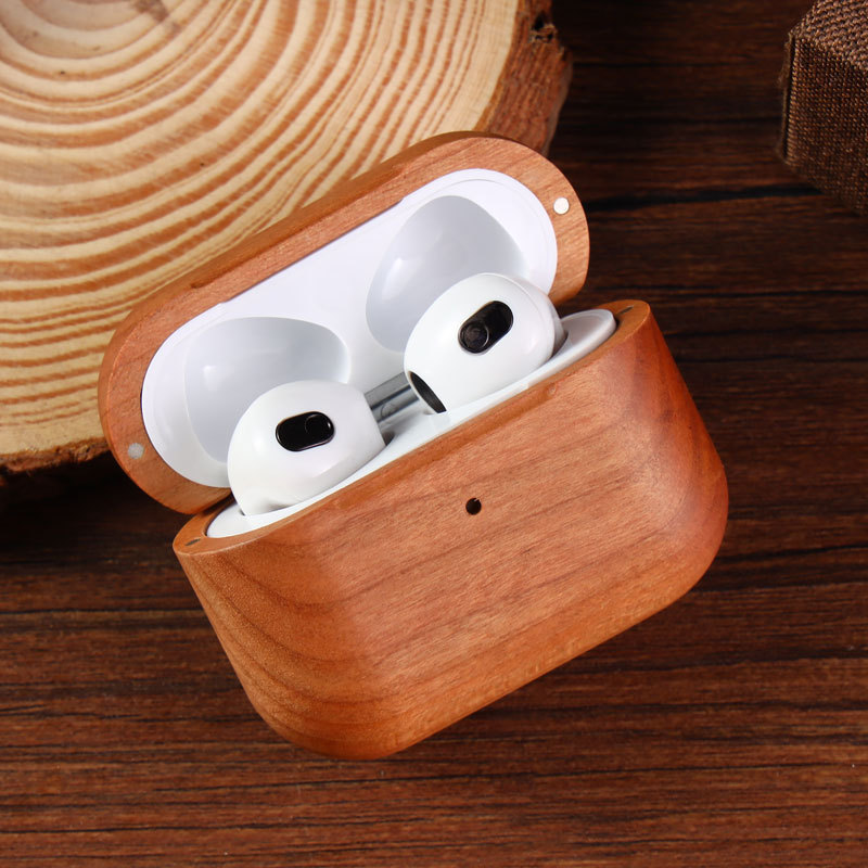 wooden wood earphone case cover  for airpods pro 2nd generation case for airpods cases wholesale