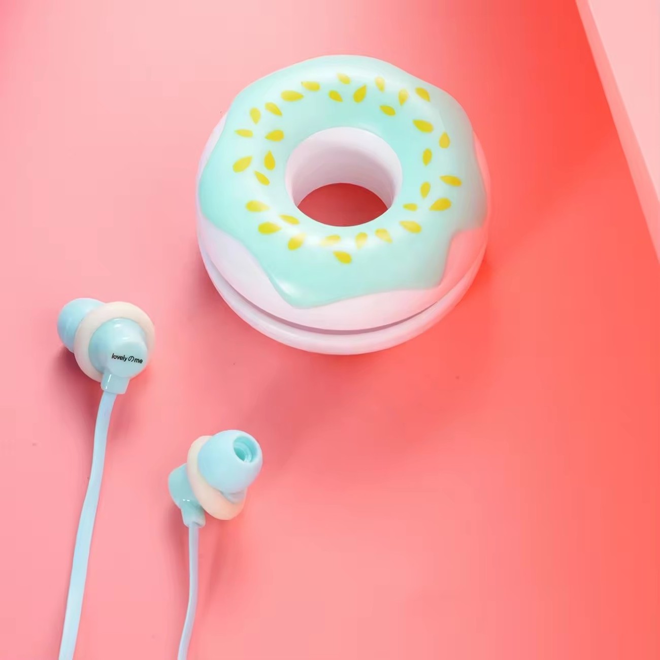 Mister Donut sweet buns macaron macaroon earbuds earphone cute and macaron headphones headset recepteur de musique avec ecouteur