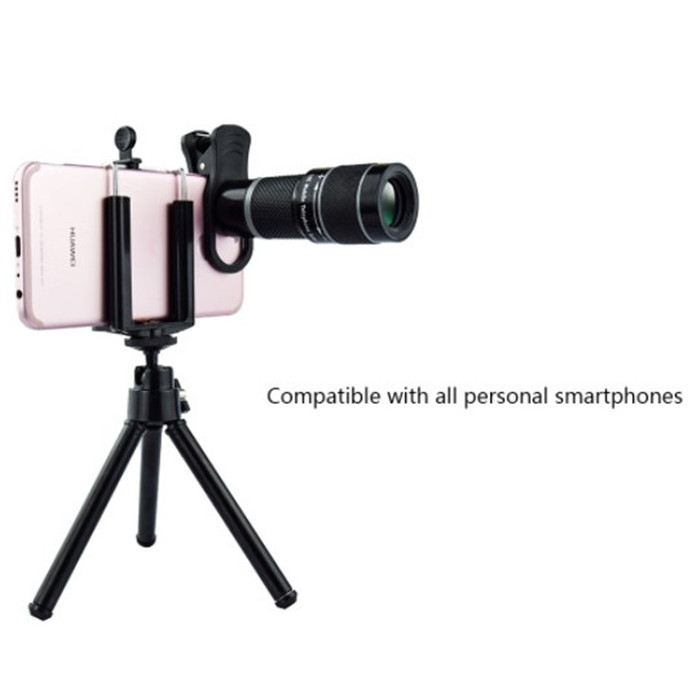 18X Mobile Phone Telescope Lens Optical Zoom Telephoto Telescope Lens With Tripod