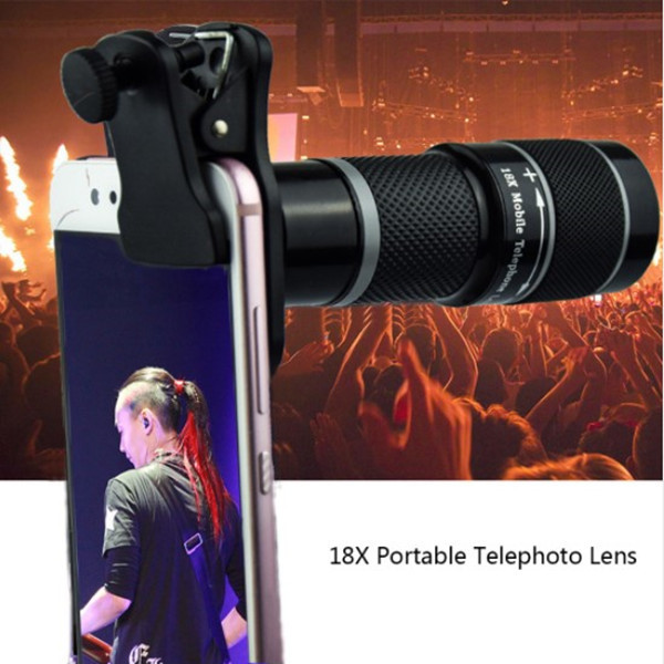 18X Mobile Phone Telescope Lens Optical Zoom Telephoto Telescope Lens With Tripod