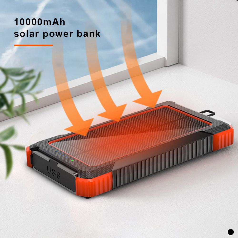 Waterproof Outdoor Solar Battery ROHS Power Bank Supplies 8000 10000mah 20000mah 26800mah 36000mah Solar Panel Portable Charger