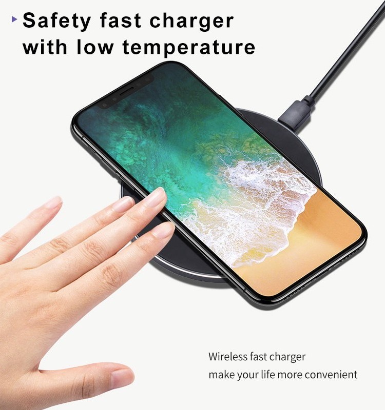 Wholesale Universal Battery Custom Logo Long Range Qi 10W 15W Ultra Thin Slim Support Wireless Fast Pad Charger with shape