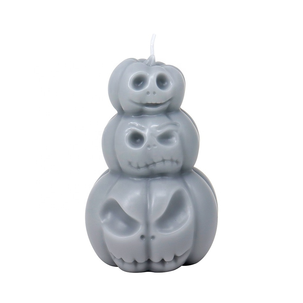 OEM Custom Creative Mold Candles Paraffin Wax Soy Wax Blend Pumpkin Shaped Scented Candle for Halloween Parties