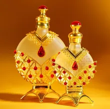 35ml luxury hot-selling Arabian oil perfume with golden bottle for female