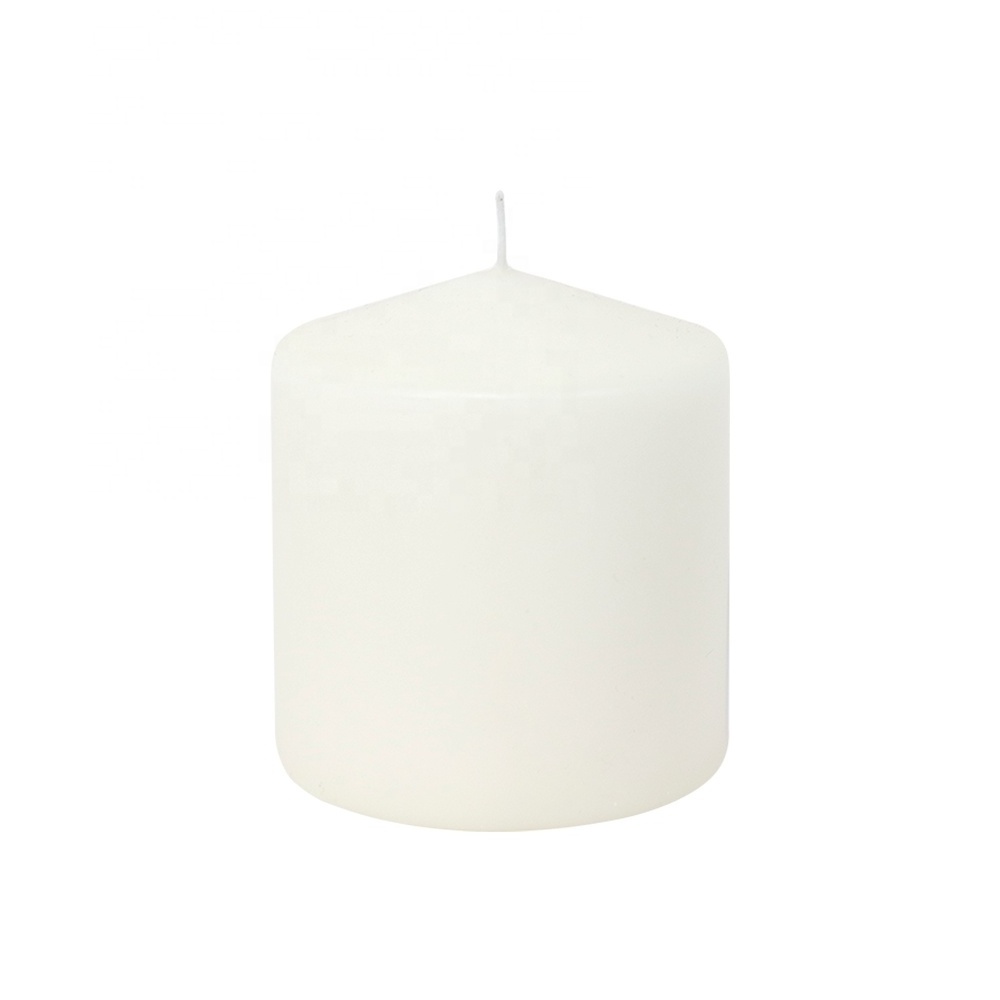 Wholesale Religious Candles Pillar Bulk Order Paraffin Wax White Pillar Candles Unscented 3