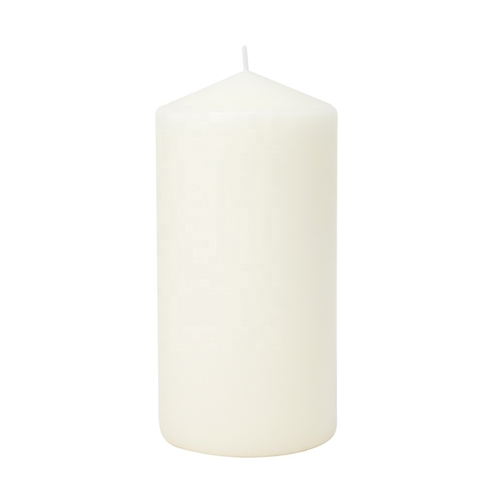 Wholesale Religious Candles Pillar Bulk Order Paraffin Wax White Pillar Candles Unscented 3