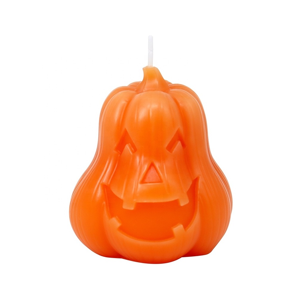 OEM Custom Creative Mold Candles Paraffin Wax Soy Wax Blend Pumpkin Shaped Scented Candle for Halloween Parties