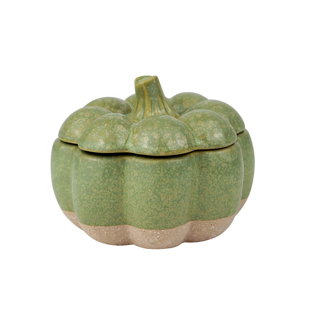 Creative Pumpkin Candle Custom Home Decoration Soy Wax Luxury Scented Ceramic Jar Candles