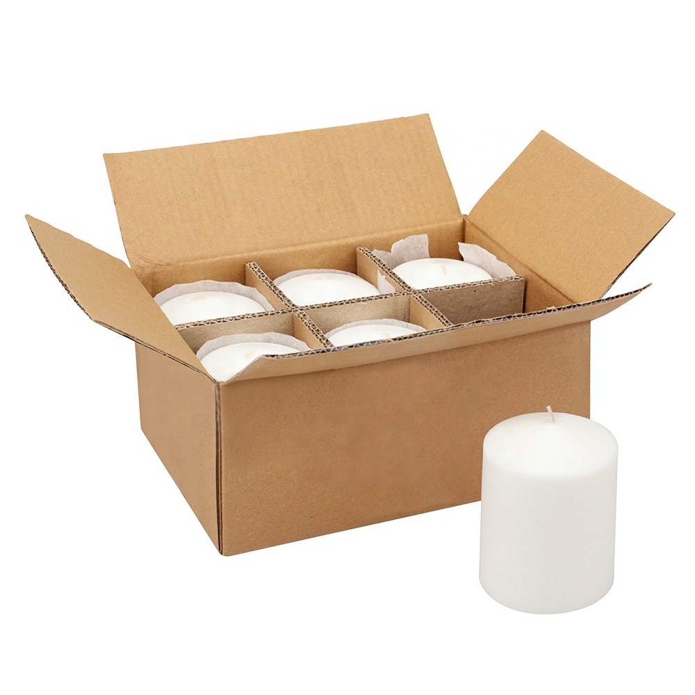 Wholesale Religious Candles Pillar Bulk Order Paraffin Wax White Pillar Candles Unscented 3