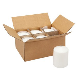 Wholesale Religious Candles Pillar Bulk Order Paraffin Wax White Pillar Candles Unscented 3"x 3"3"x 4" 3"x 6"