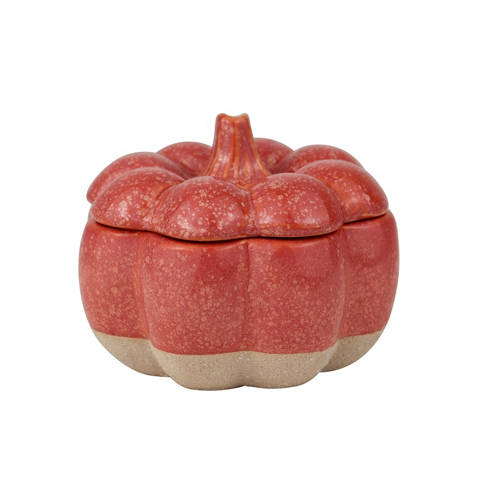 Creative Pumpkin Candle Custom Home Decoration Soy Wax Luxury Scented Ceramic Jar Candles