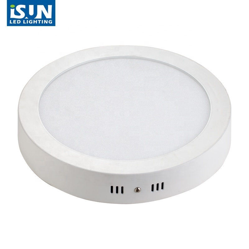 Surface mounted supermarket ceiling 18 watt round led panel light