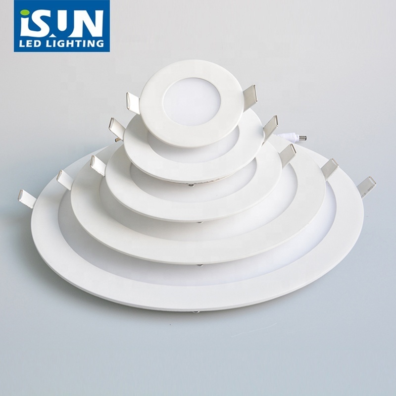 Wholesale round 3w 4w 6w 9w 12w 15w 18w 24w flat ceiling panel light