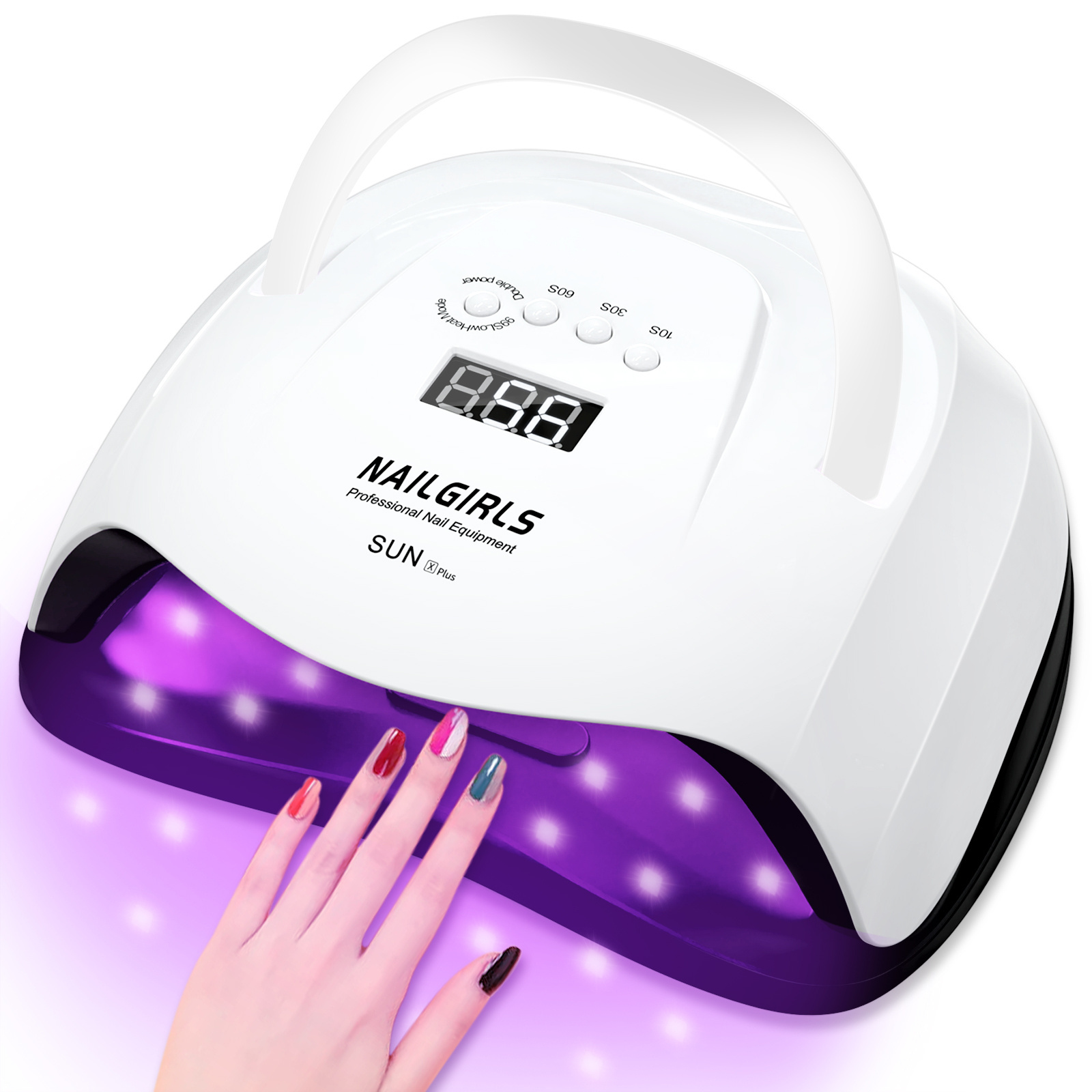 NAILGIRLS Professional 168W UV Nail Gel Polish Dryer Lamp Portable UV Light Machine for Curing Nails