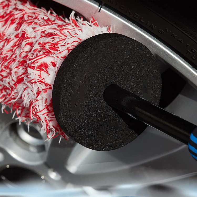 Tire Woolies, Soft, Dense Fibers Clean Wheels Safely, Metal Free Synthetic Wool Wheel Brush