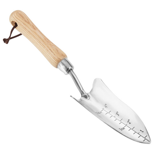 Wooden handle Stainless Steel Garden hand tools Transplant Trowel heavy duty gardening hand shovels