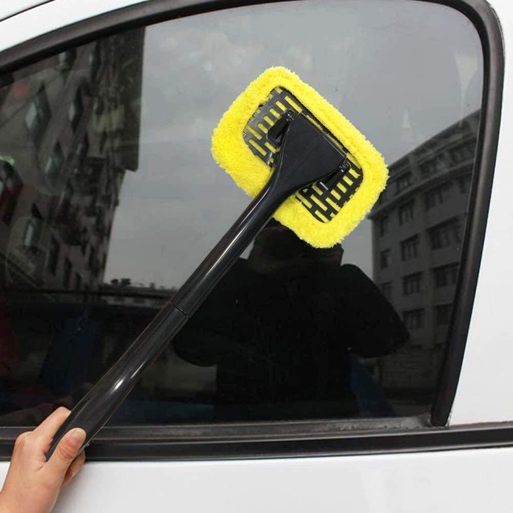 car window cleaning kit windshield cleaner tool glass cleaner tablets brushes Set with long handle and Spray Bottle