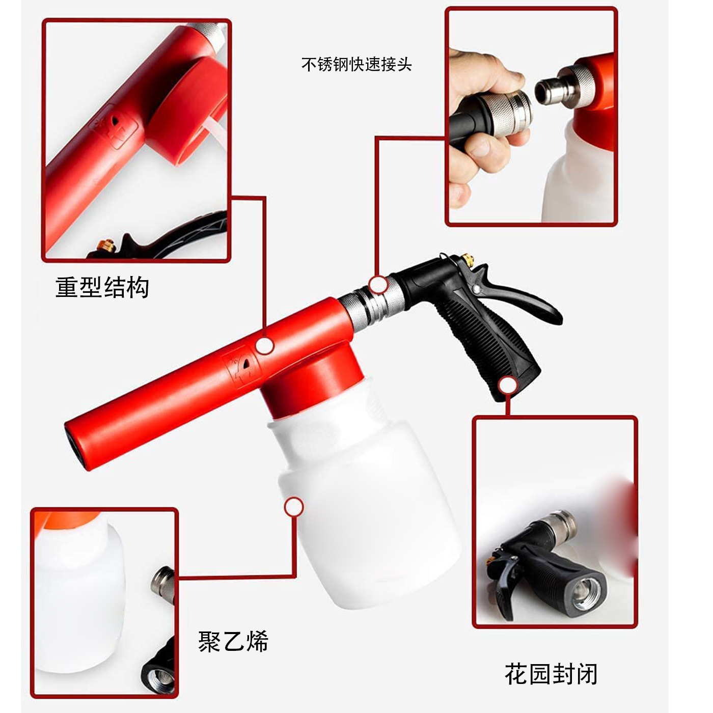 Foam Cannon 1 L Bottle Snow Foam Lance car wash foam gun