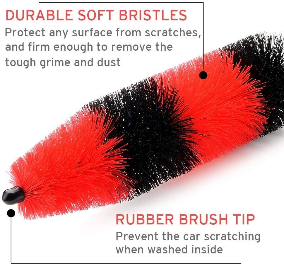 Hot Selling Rim Tire Detailing Brush Car Washing Brush for Wheels Rims