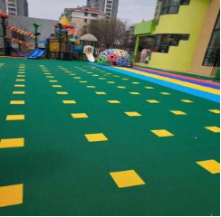 Anti-slip rubber tiles sports flooring PP rubber tiles for outdoor