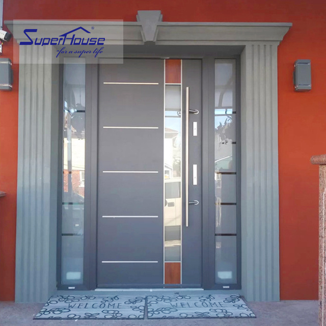 Modern Exterior Main Gate Door Designs Front Iron Doors Entrance Security Steel aluminium Door For House