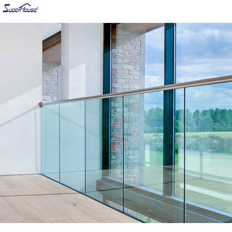 Superhouse Frameless Balustrade Glass Railing 12-13.52mm Swimming Pool Glass Fence Deck Pool Glass Spigots Balustrade