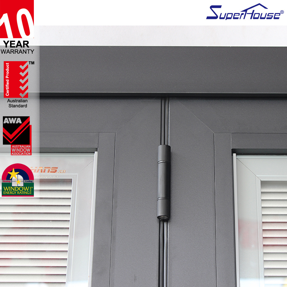 Superhouse Used Mobile Home Doors for Sale Glass Exterior Sliding Folding Doors Graphic Design Stainless Steel Modern Hotel