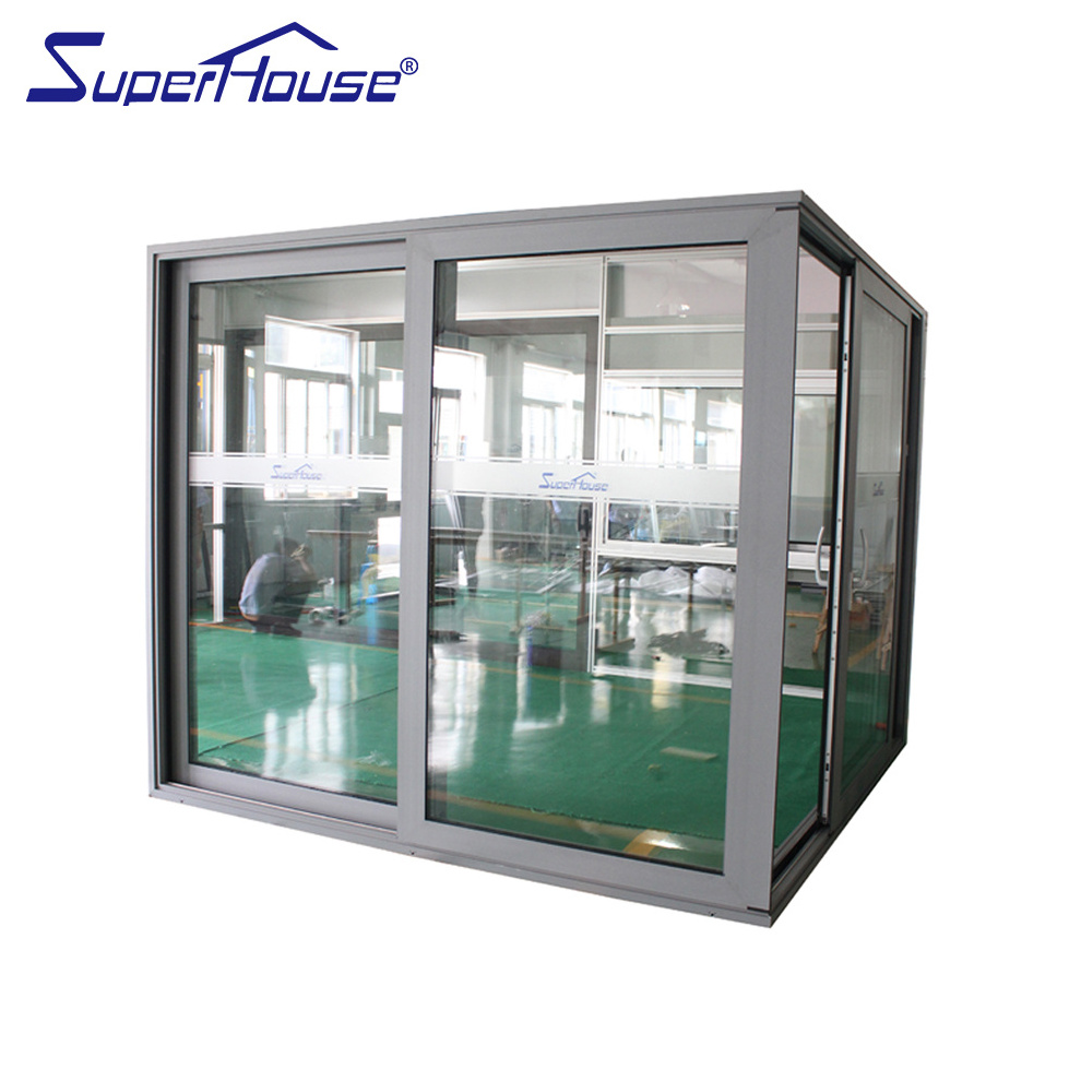 Superhouse USA Canada Australia market use 153T aluminum glass sliding doors