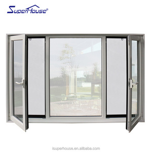 Superhouse AS2047 NFRC standard hurricane impact casement aluminum profile windows and door