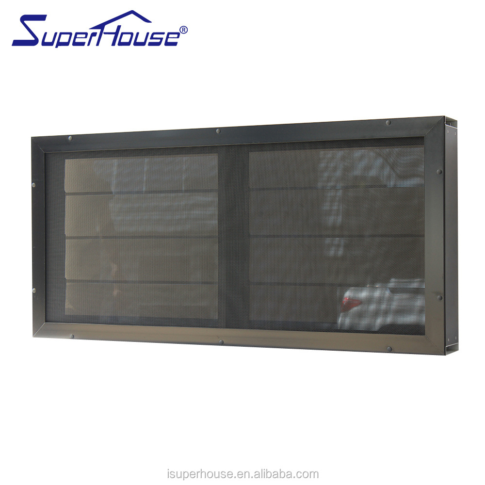 Superhosue Top window shutters with louvres frame system glass windows meet different needs aluminium louvre window