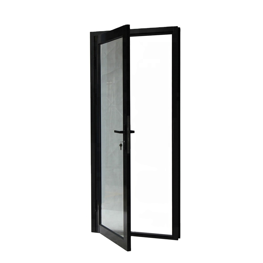 sound proof office entrance glass dutch door aluminium metal glass double entry doors from China