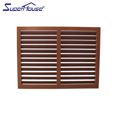 superhouse louvered windows Aluminum Frame Adjustable Glass Louver Windows Aluminium Louvre Shutter Window Manufacturer