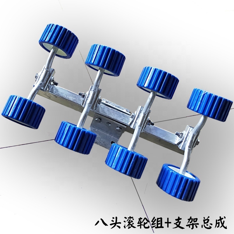 Boat Trailer Galvanized 4 Wheel 6wheel 8wheel 4x4 Tandem Axle Utility Trailer skid rollers