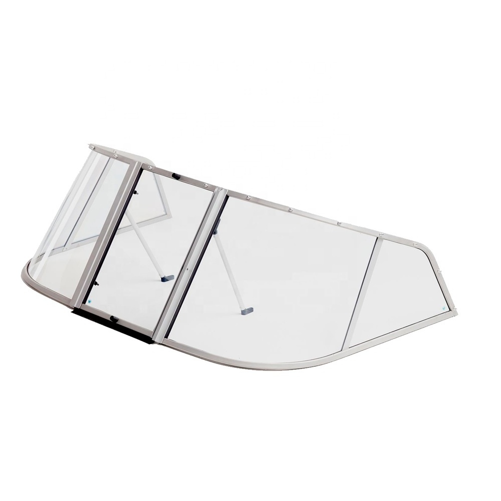 Custom High Quality windshield aluminum boat windscreen for boat  accessories