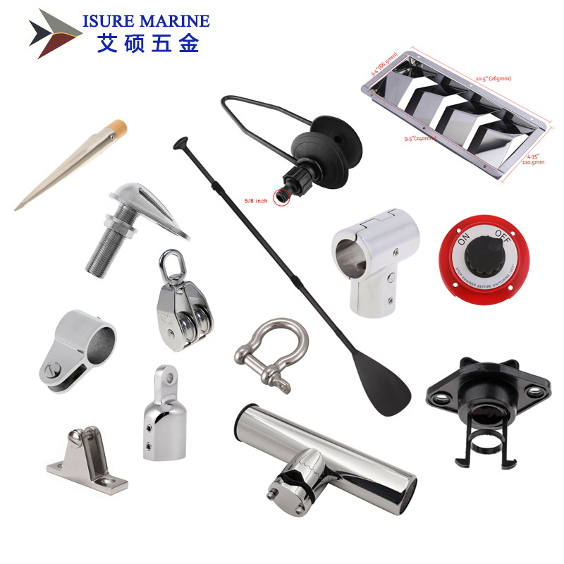 Yacht marine accessories wholesale Stainless Steel 316 anchor cleat hinge ladder Steering Wheel